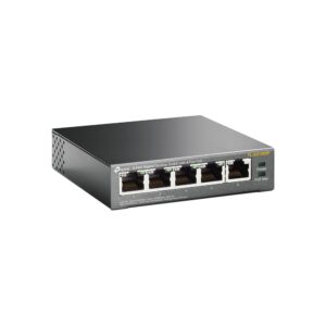 TP-Link Switch PoE Gigabit 5 porte, 4 porte PoE, Max 56W - TL-SG1005P