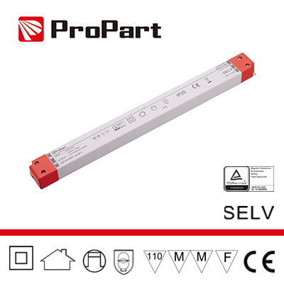 Alimentatore SLIM: IP20 24V 75W 3.12A Size:320*30*19mm