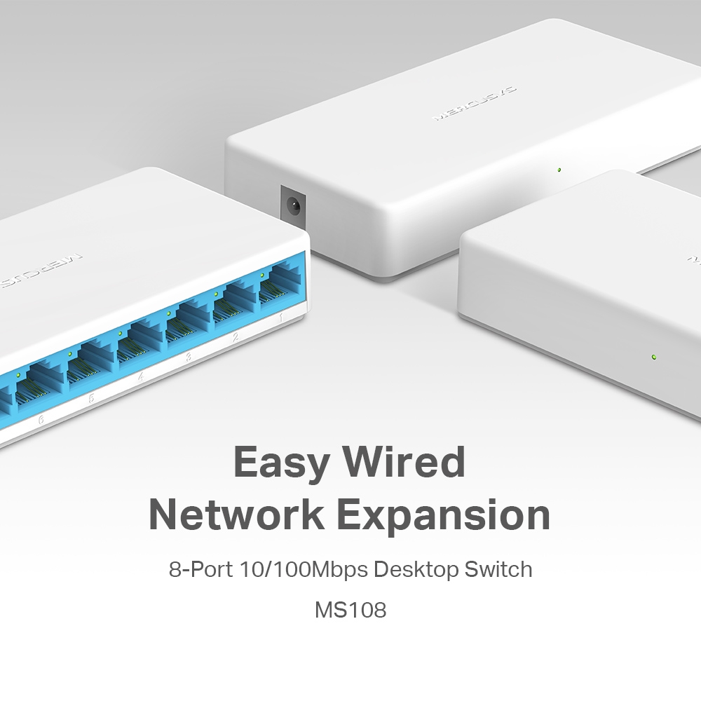 Switch Desktop 8-Porte 10/100Mbps - Mercusys MS108 - immagine 3