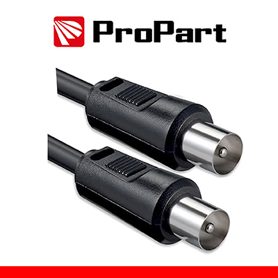 Cavo antenna TV IEC 5M SP-SP NERO