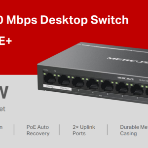 Switch Desktop 10 porte 10/100 PoE+ - Mercusys MS110P