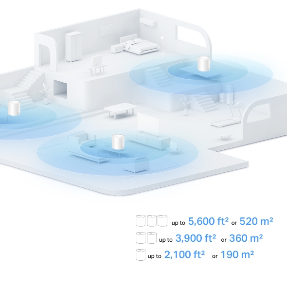 TP-Link AX1500 Whole Home Mesh Wi-Fi 6 System - immagine 4
