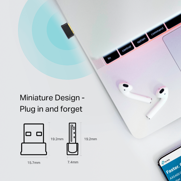 TP-Link Nano adattatore USB Wi-Fi AC600 e Bluetooth 4.2 - Archer T600UB Nano - immagine 4