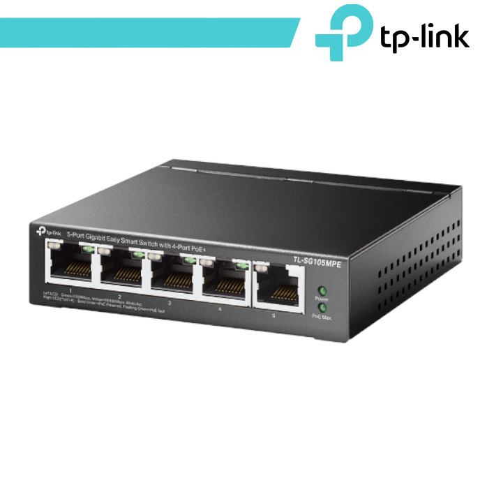 TP-Link 5-Port Gigabit Easy Smart Switch con 4-Porte PoE+ - immagine 2