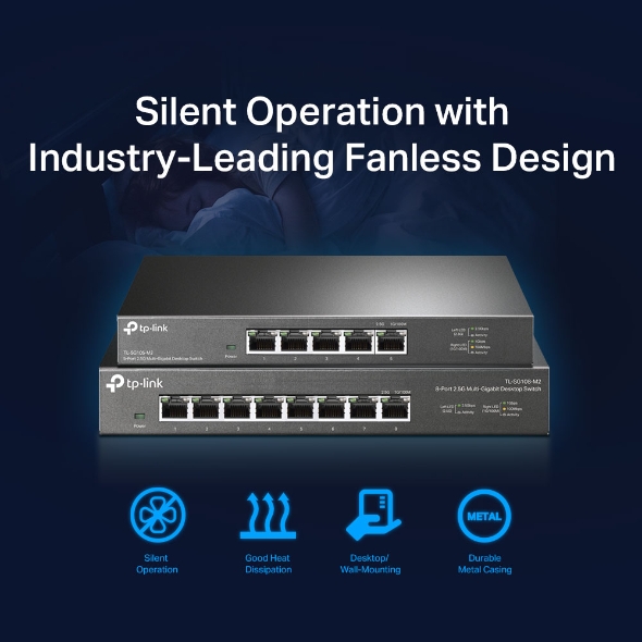 TP-Link Switch Desktop 5 Porte 2.5G - TL-SG105-M2 - immagine 5