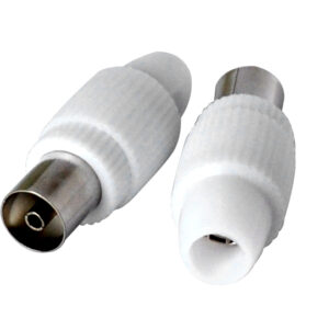 2x Presa antenna TV 75 Ω 9.5mm new