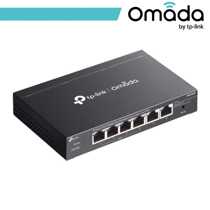 Omada 6-Port Gigabit Easy Managed Switch with 4-Port PoE+ - immagine 3