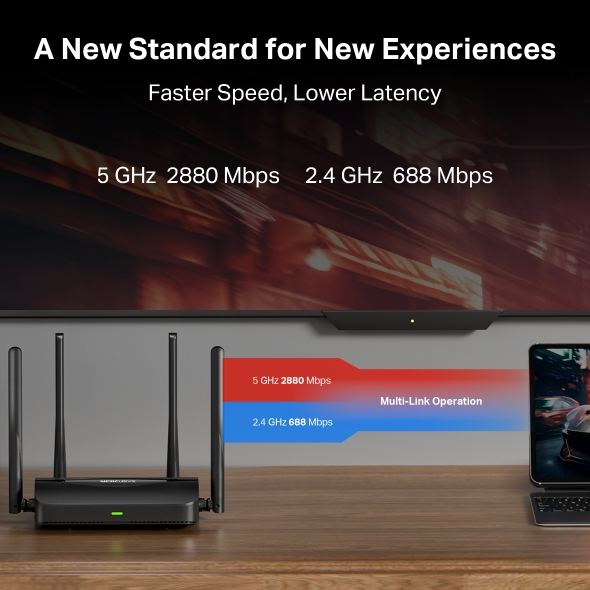 Mercusys BE3600 Dual Band Wi-Fi 7 Router - MR25BE - immagine 4