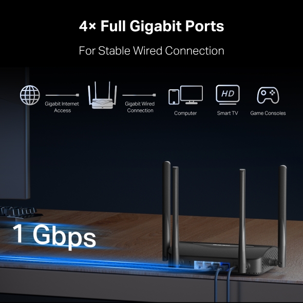 Mercusys BE3600 Dual Band Wi-Fi 7 Router - MR25BE - immagine 5