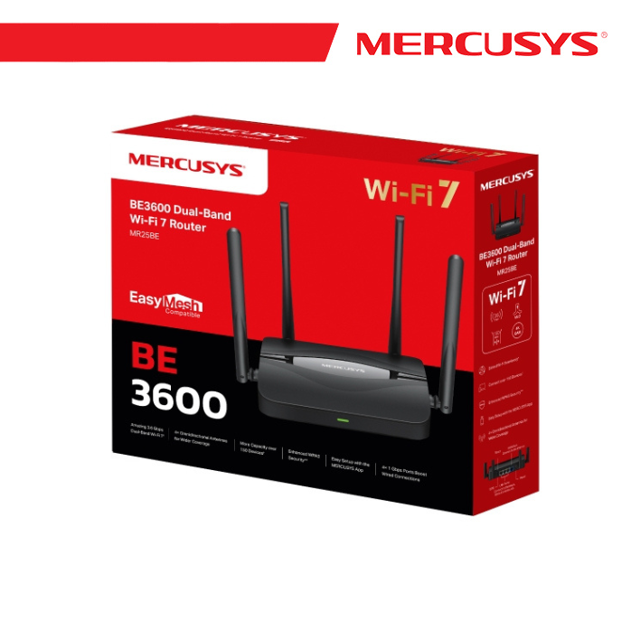 Mercusys BE3600 Dual Band Wi-Fi 7 Router - MR25BE - immagine 6