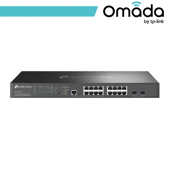 Omada Switch Managed L2+ con 16 Porte 2.5G, 8 PoE+, 2 10GE SFP+ - SG3218XP-M2
