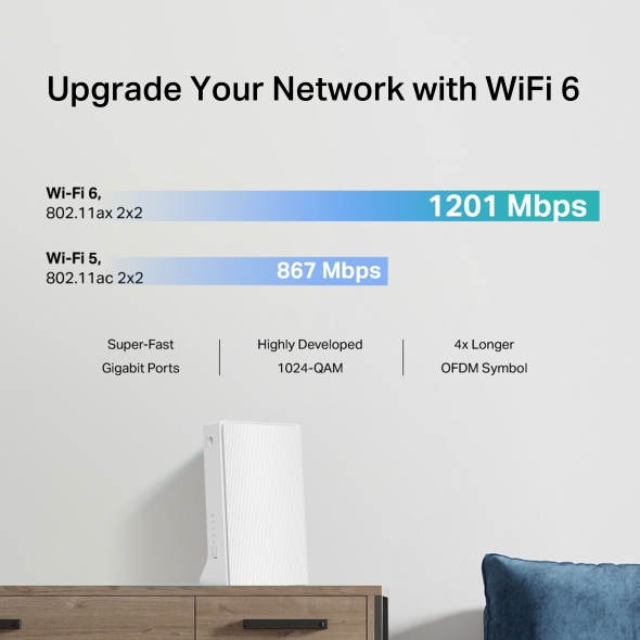 Mercusys 4G+ Cat6 AX1500 Wireless Dual Band Gigabit Router - MB260-4G - immagine 5