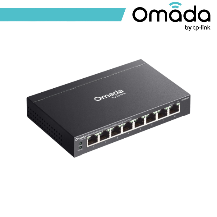 Omada Switch Gigabit Easy Managed a 8 porte con 8 porte PoE+ - ES208GP - immagine 4