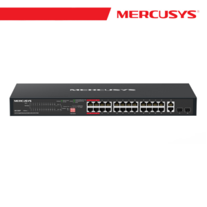 Mercusys Switch Rack da 28 porte Gigabit con 24 porte PoE+ - MS128GP