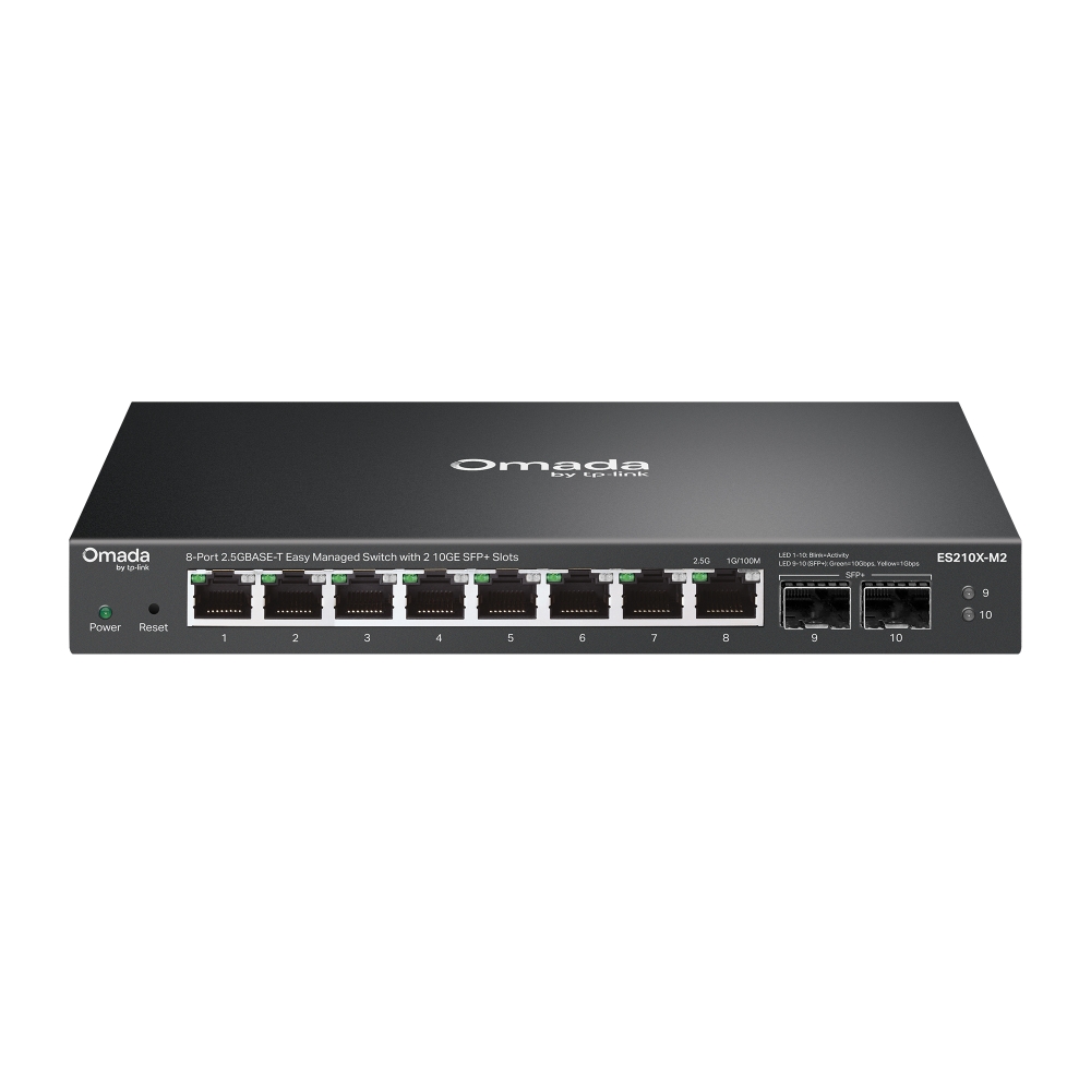 Omada 8-Port 2.5GBASE-T Easy Managed Switch with 2 10GE SFP+ Slots