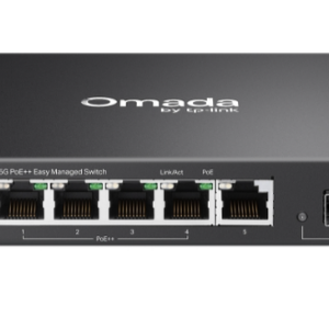 Omada 5-Port 2.5GBASE-T and 1-Port 10GE SFP+ Easy Managed Switch with 4-Port PoE
